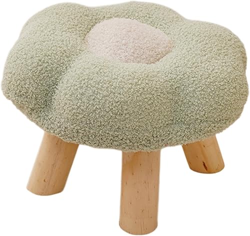 Taburete de sofá otomano con forma de flor cambiante, suave y multifuncional, taburete de pie pequeño para apartamento, mesita de noche, sala de