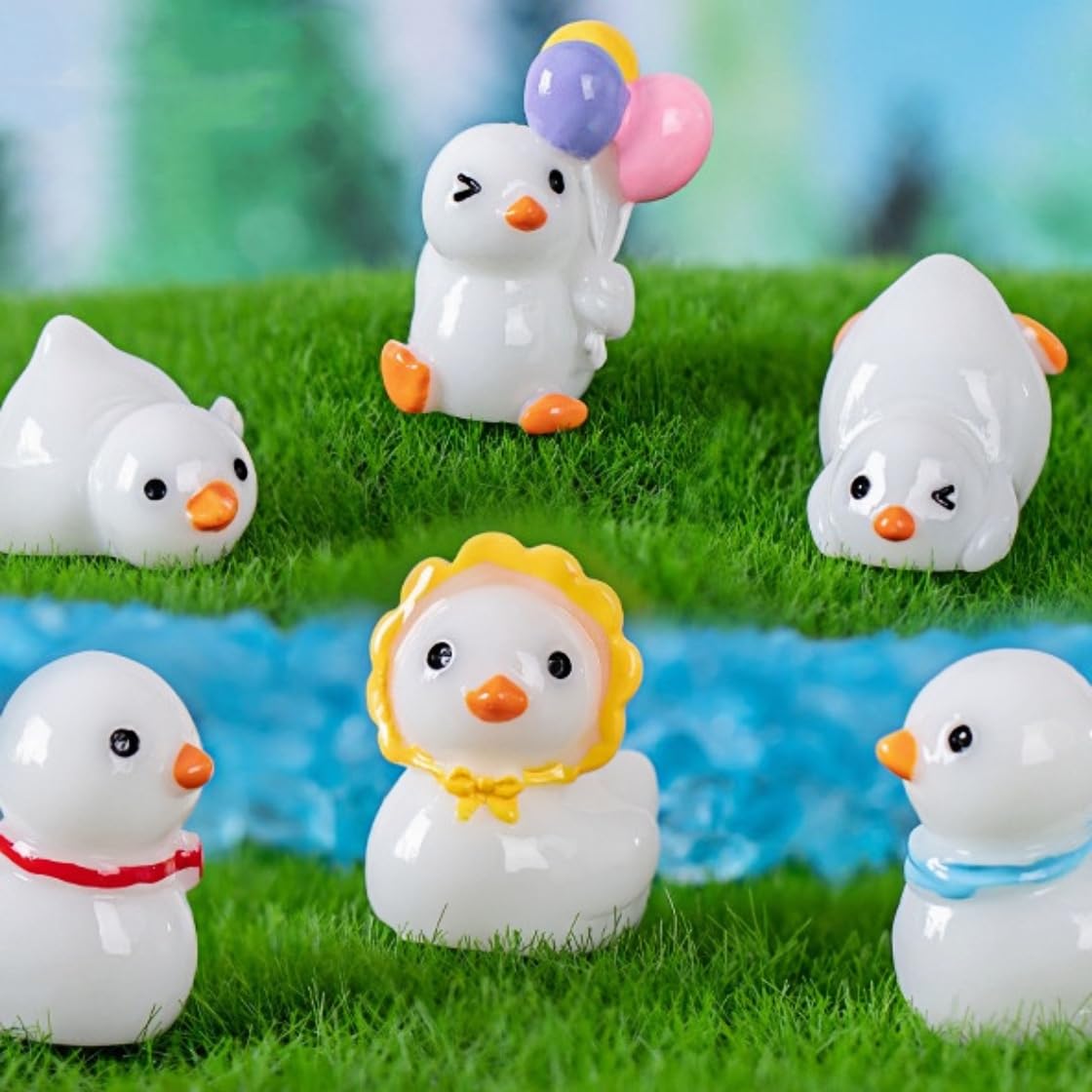 あひる Amazon.co.jp: HyzaPhix ミニチュア アヒル 白い ミニ置物 6種類セット