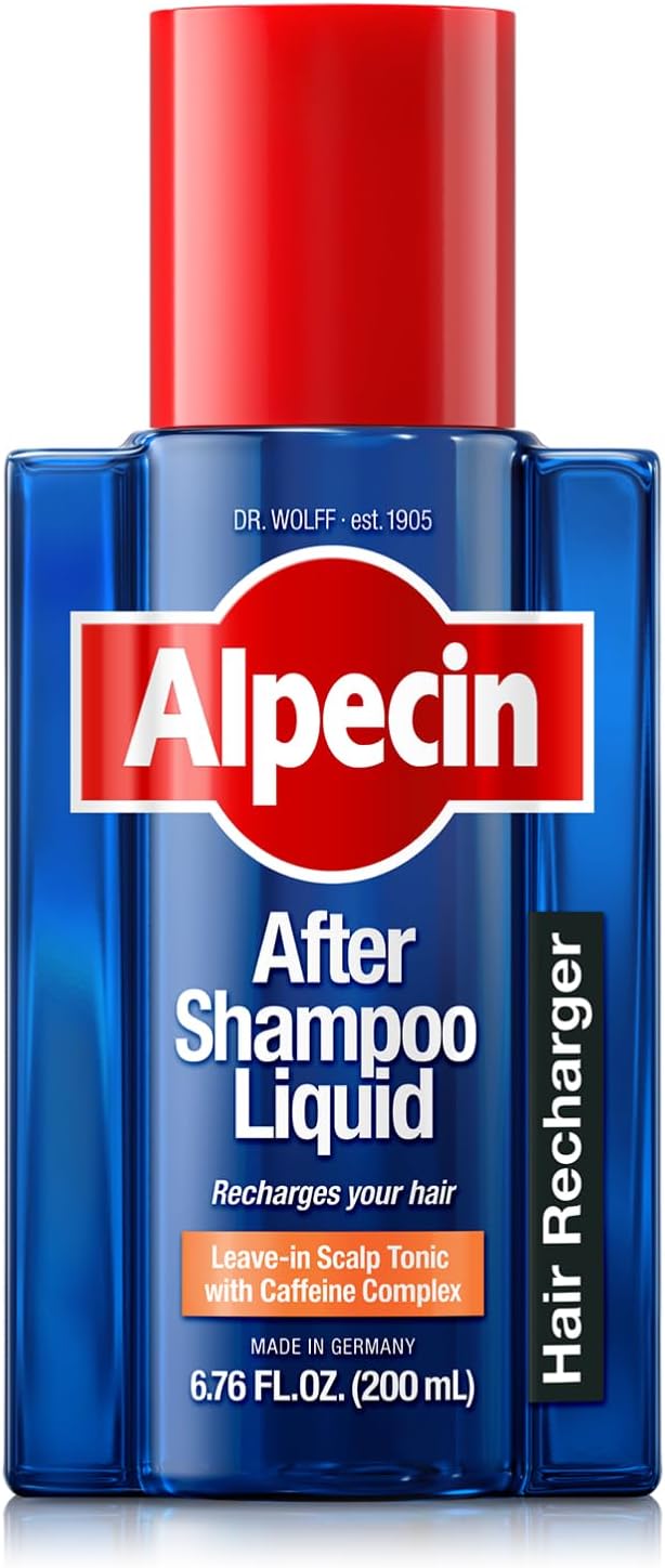 Alpecin After Shampoo Caffeine Liquid 6.76 fl oz I Topical Solution for Men's Thinning Hair I Promotes Natural Hair Growth I Sulfate Free with Concentrated Caffeine