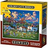 Dowdle Folk Art Golden Gate Bridge Jigsaw Puzzle