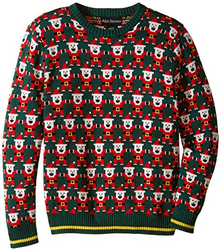 Alex Stevens Big Boys' 8-Bit Santa Sweater