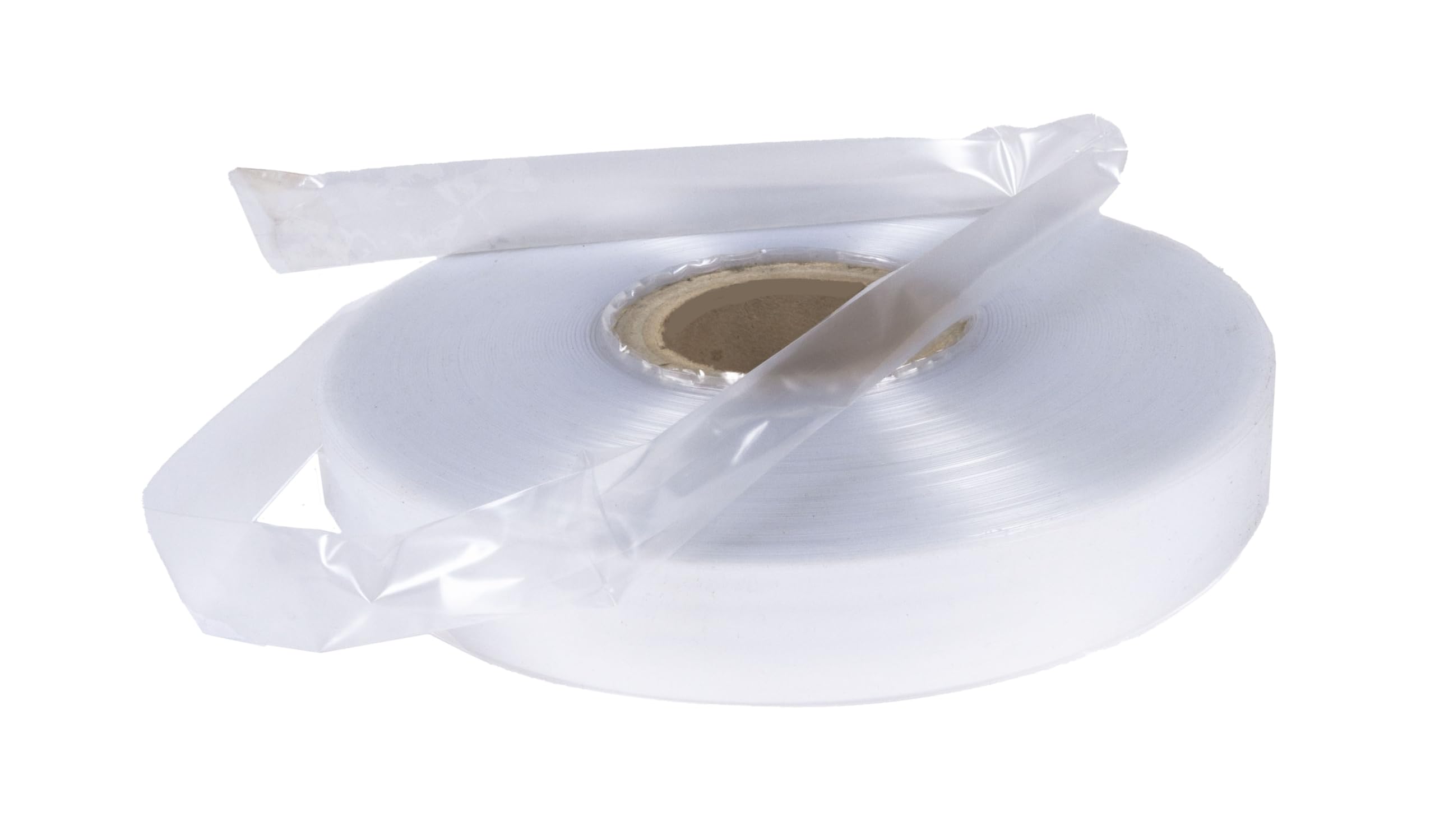 Lámina tubular transparente estrecha de 4 cm de ancho x 500 m de largo, 50 my de grosor, lámina de alta calidad, ideal para almacenamiento limpio y seco