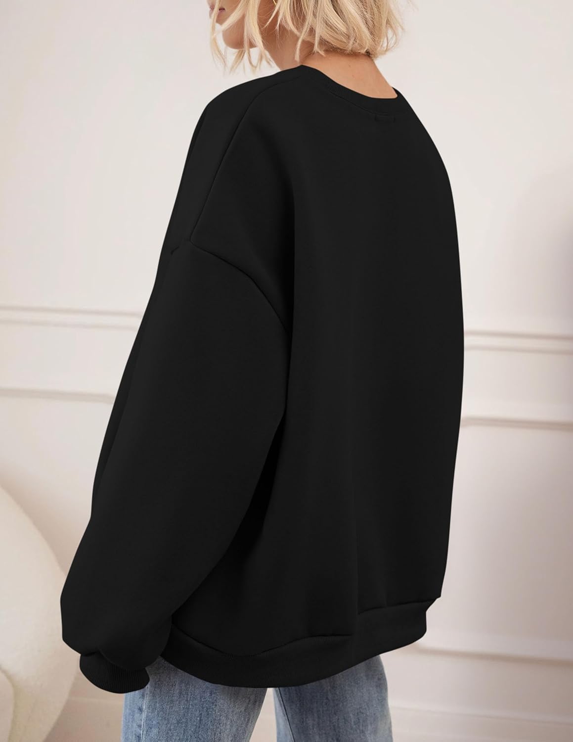 PRETTYGARDEN Oversized Sweatshirt for Women Fall Outfits 2026 Crewneck Long Sleeve Tops Fleece Pullover Winter Clothing - Image 6