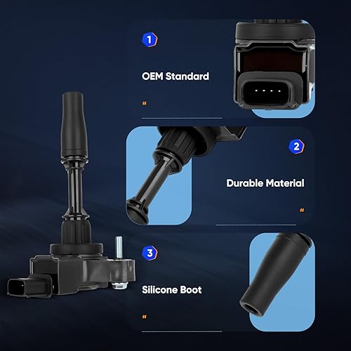 Vista 807 de ECCPP Bobinas de encendido portátiles de repuesto para automóvil compatibles con Infiniti I30/para Nissan Maxima 3.0L V6 2000-2001 Reemplazo