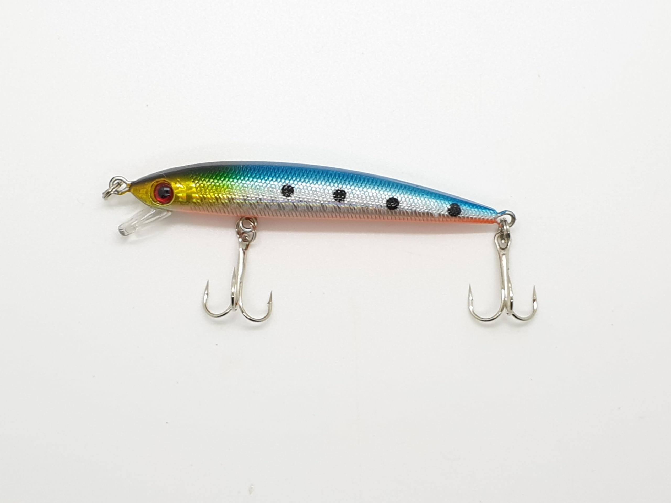 Fishing Lures Saltwater Plastic Hard Bait Artificial Baits, Fishing Spoon Double Hook | Hard Fish Fishing 1Lure | Pack of 1