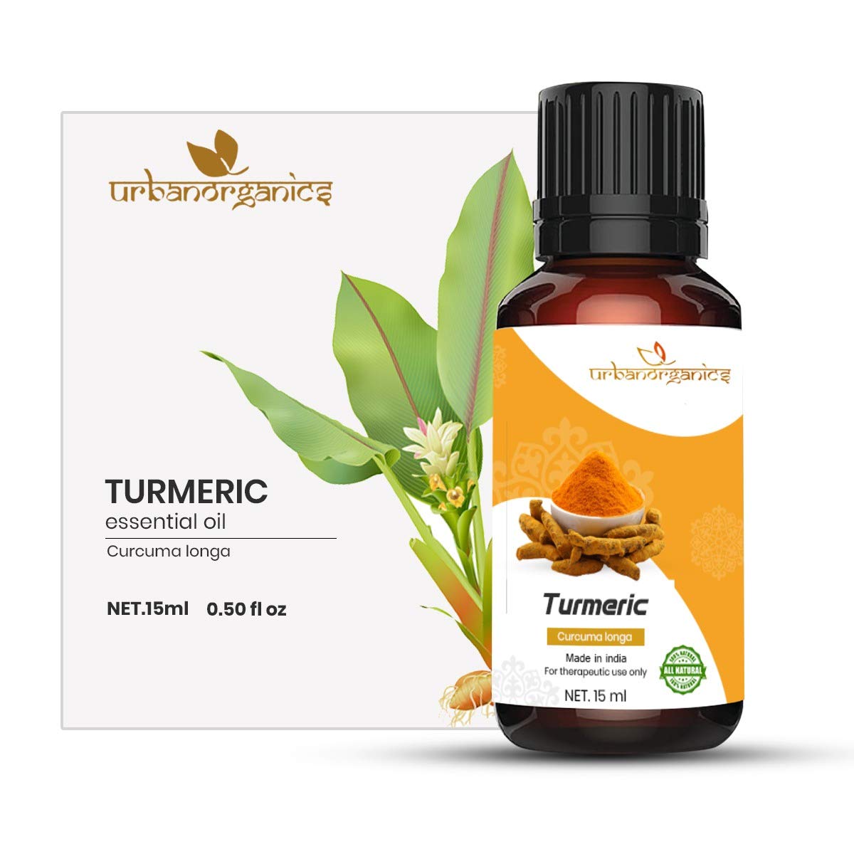 Turmeric Essential Oil For Healthy Skin, Hair & Body Pure Natural Therapeutic Grade, Undiluted (15 ML)-image-49