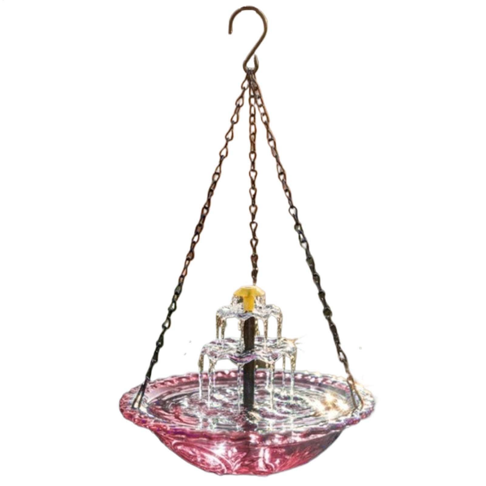 Fuente para Pájaros Solar para Exteriores Decoración de Patio | Bebedero para Aves Decorativo para el Jardín para Patio Jardín Trasero Delantero Balcón Terraza Parque Jardineros