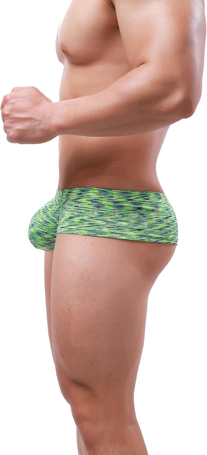 iKingsky Men's Colorful Cheeky Boxer Briefs Sexy Brazilian Back Mens Underwear Quick-dry Mini Cheek Thong Under Panties - Image 3