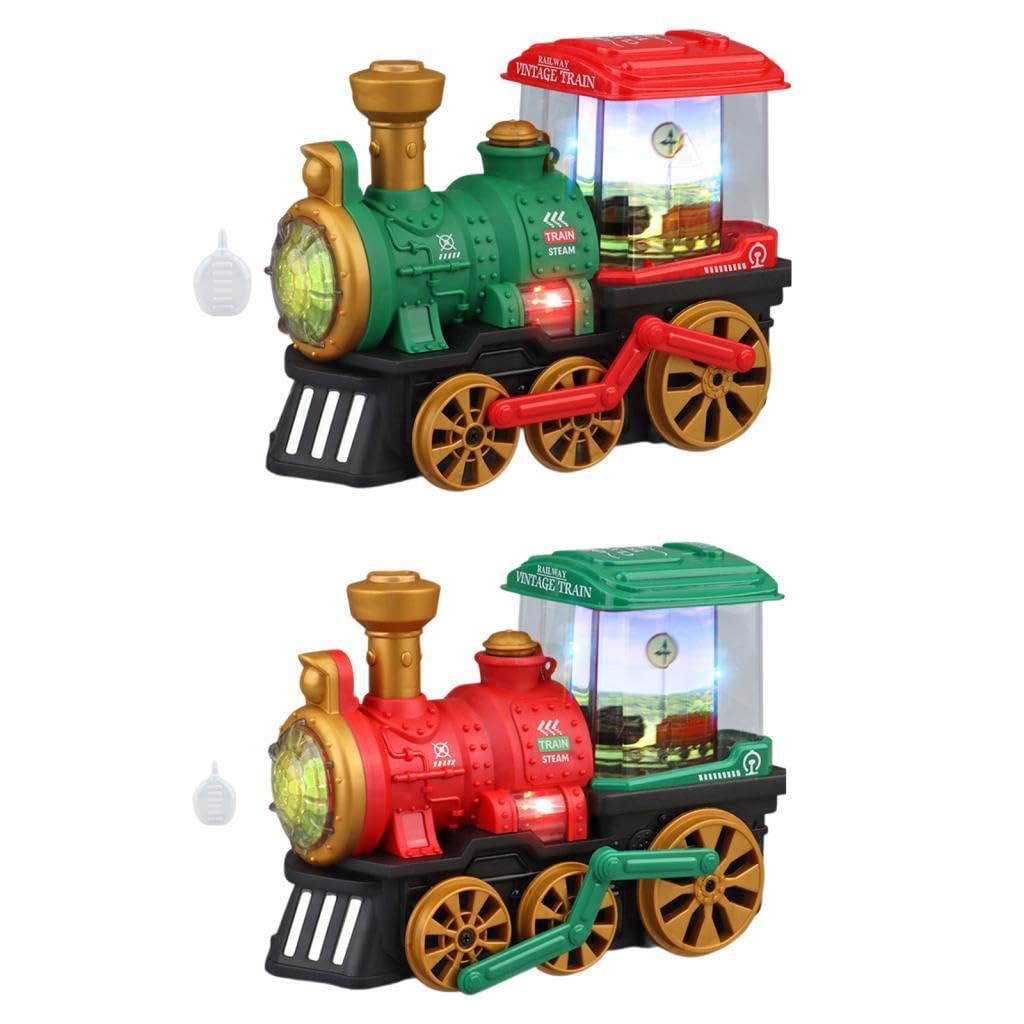 Tren Eléctrico, Juguete Educativo para Niños Pequeños, Locomotora de, Tren Musical, Ideal para Niños de 3 años en Adelante. Regalo de Cumpleaños, Rojo