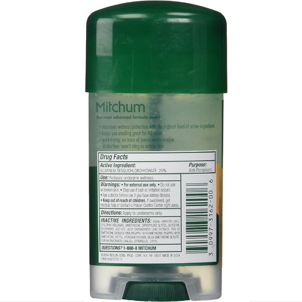 Mitchum Power Gel Anti-Perspirant Deodorant Sport 2.25 oz (Pack of 10)