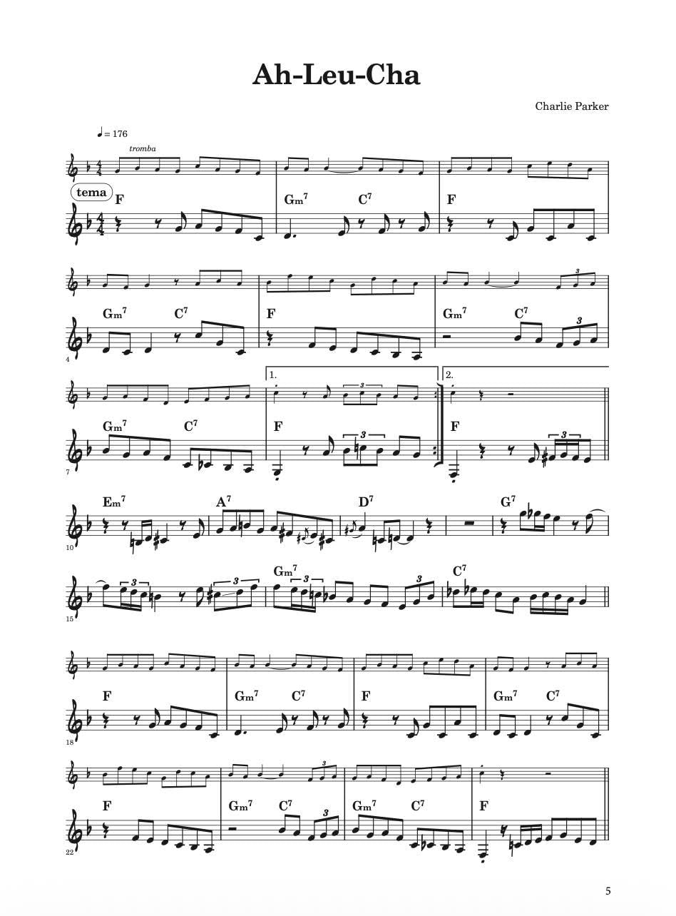 Charlie Parker. Anthology