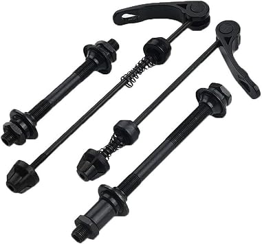 4pcs Quick Release Skewer Set Bicycle Quick Release Bike Hub & Shaft Hollow Axle of Road Quick Release Skewers for Road Bike MTB Front & Rear