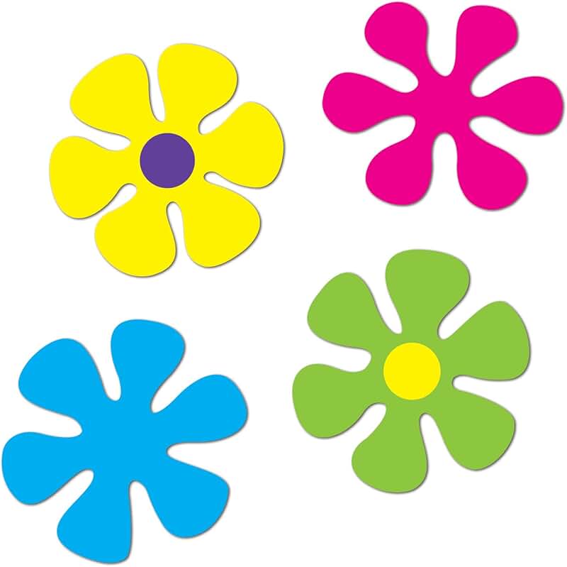A set of colored flowers stock vector. Illustration of element - 84062395