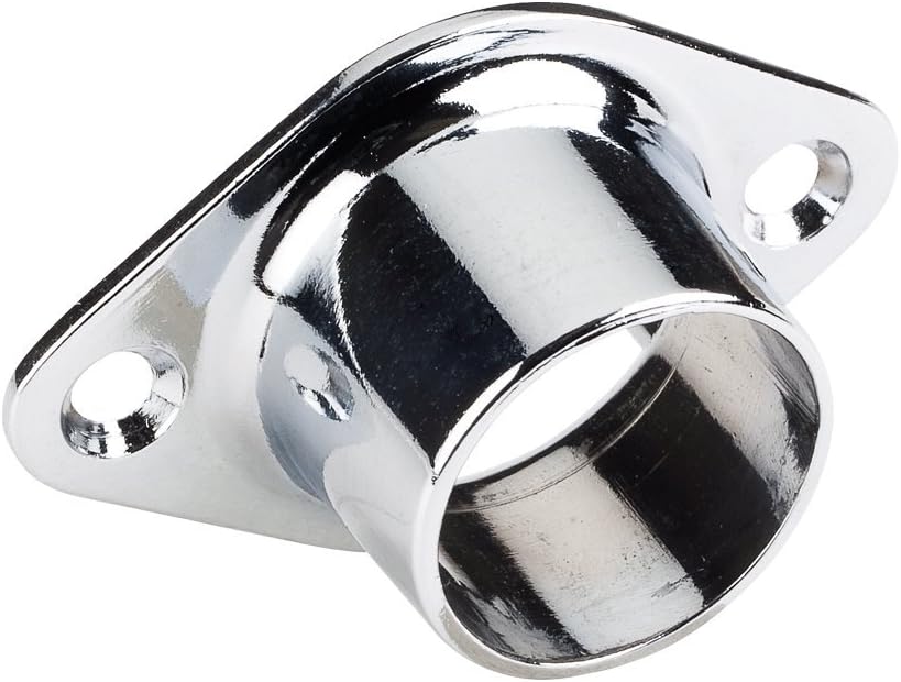 Box of 16-Metal Heavy Duty Open & Closed-For 1" Closet Rod Closet Brackets- Polished Chrome20