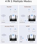Cudy AX3000 WiFi 6 802.11ax Dual Band Gigabit Wireless Router, Multi-VPN Support, MU-MIMO, WireGuard, Cudy Mesh and APP Compatible, WR3000 V2.0