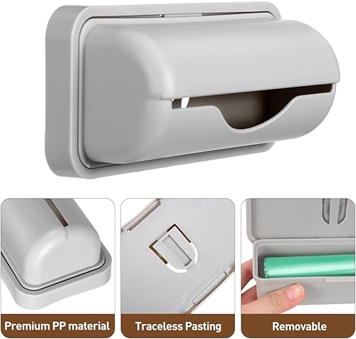 Miniatura 7 de 3 bolsas de basura montadas en la pared, bolsa de almacenamiento de basura de plástico, organizadores para cocina, baño, inodoro