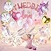 Mukum 35Pcs Party Balloons for Unicorn Birthday balloons Confetti Balloons for Unicorn Theme Party Wedding Birthday Party Christmas Decorations