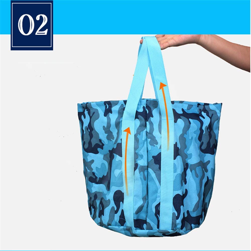 Namiot plażowy rozmiar 30 cm x 30 cm (niebieski) 25 l (6,64 galona) składane plastikowe okrągłe wiadro, namiot kempingowy
