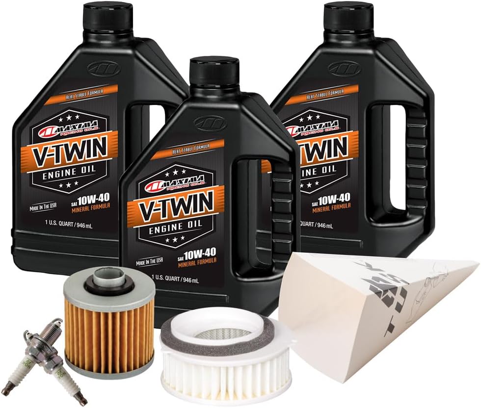 Tusk Tune Up Kit with V-Twin Mineral Oil Compatible with V-Star 650 Models 1998-2016