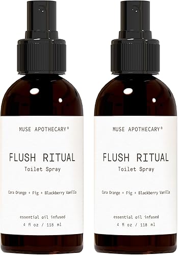 Miniatura 24 de Muse Apothecary Flush Ritual - Aerosol para inodoro aromático y refrescante, usar antes de ir, 4 onzas, infundido con aceites esenciales naturales