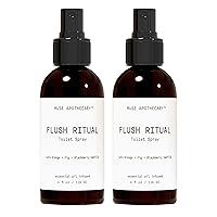 Vista 25 de Muse Apothecary Flush Ritual - Aerosol para inodoro aromático y refrescante, usar antes de ir, 4 onzas, infundido con aceites esenciales naturales
