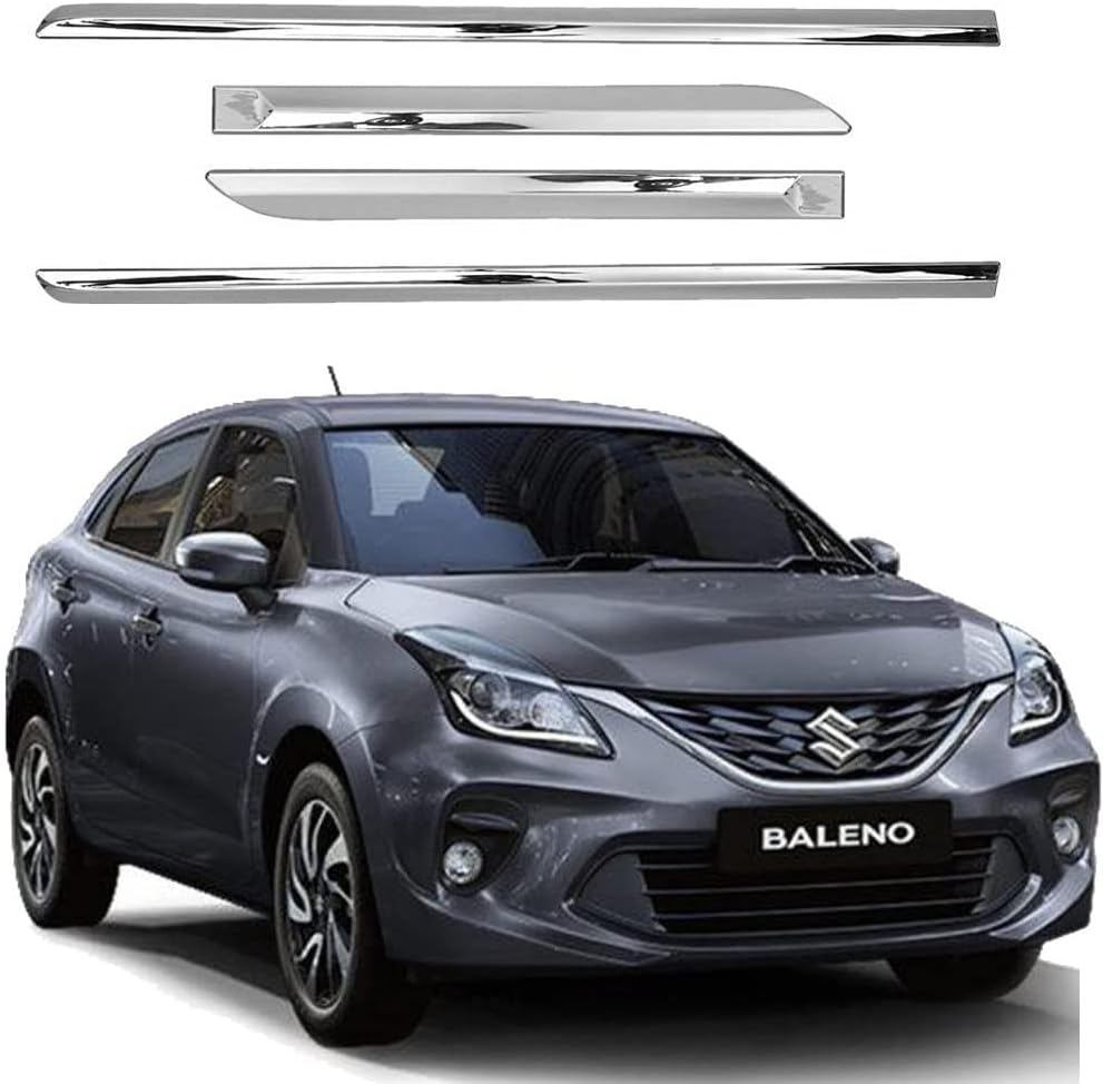 Car Door Side Beading Chrome for Maruti Baleno Type - 2 (2019-2021)