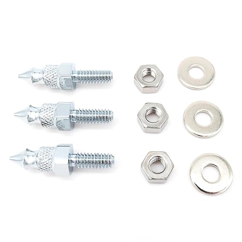 Miniatura 4 de Americruise - Kit de tornillos de púas de montaje cromado para motocicleta Harley Touring Electra Street Glide FLHT FLHX 1996-2013 (1996-2013)