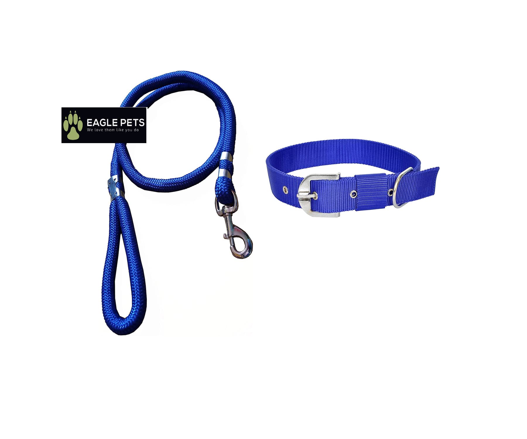 Eagle Pets Adjustable Dog Neck Nylon Collar & Rope Leash Set Suitable for All Breed Dogs . (XS, Blue) (B0B9ZN9HHG) Amazon Price History, Amazon Price Tracker