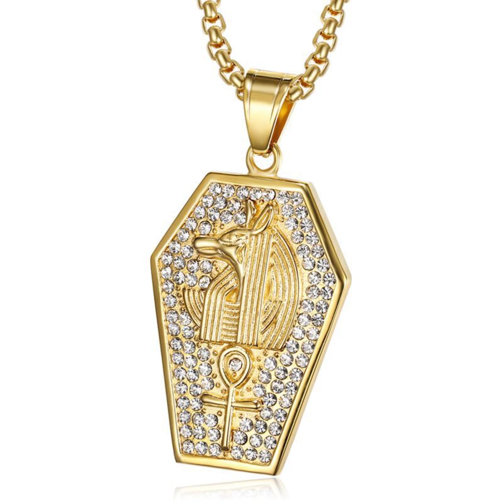 Symbole Ankh collier cercueil de momie Anubis pour un cadeau original