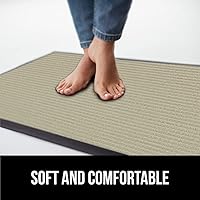 Vista 26 de Gorilla Grip - Tapete afelpado original de goma con perfil bajo, resistente, duradero, impermeable y fácil de limpiar para interior y exterior