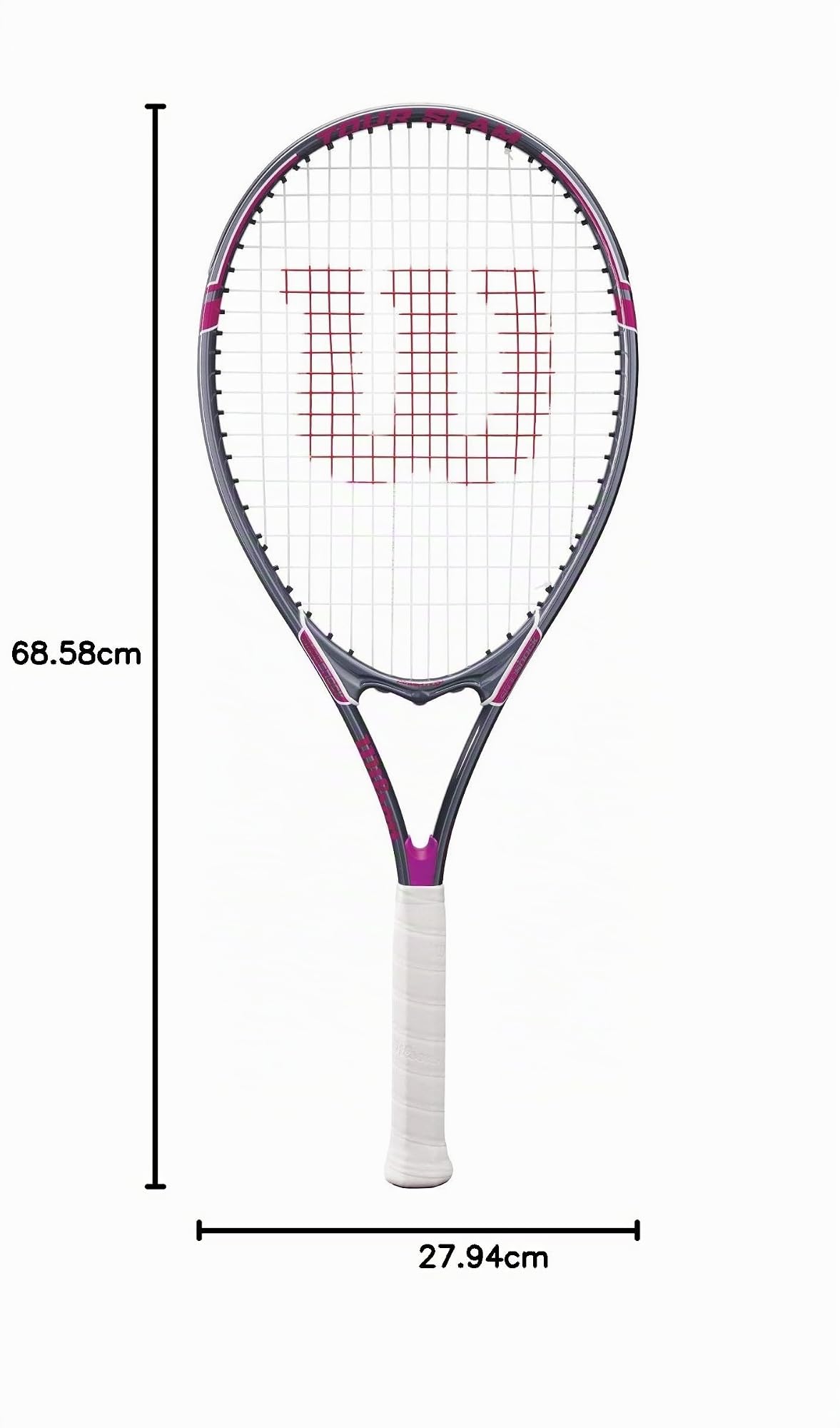 Wilson Tour Slam Adult Strung Tennis Racket, 4 1/4" - Purple