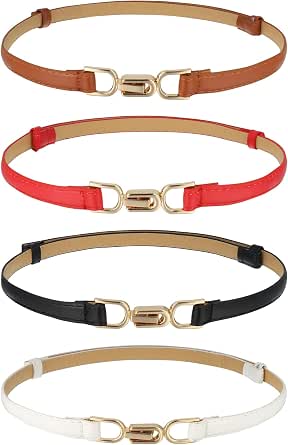 Une Ceinture En Cuir Marron Croisé Avec Une Boucle En Métal Sur Fond