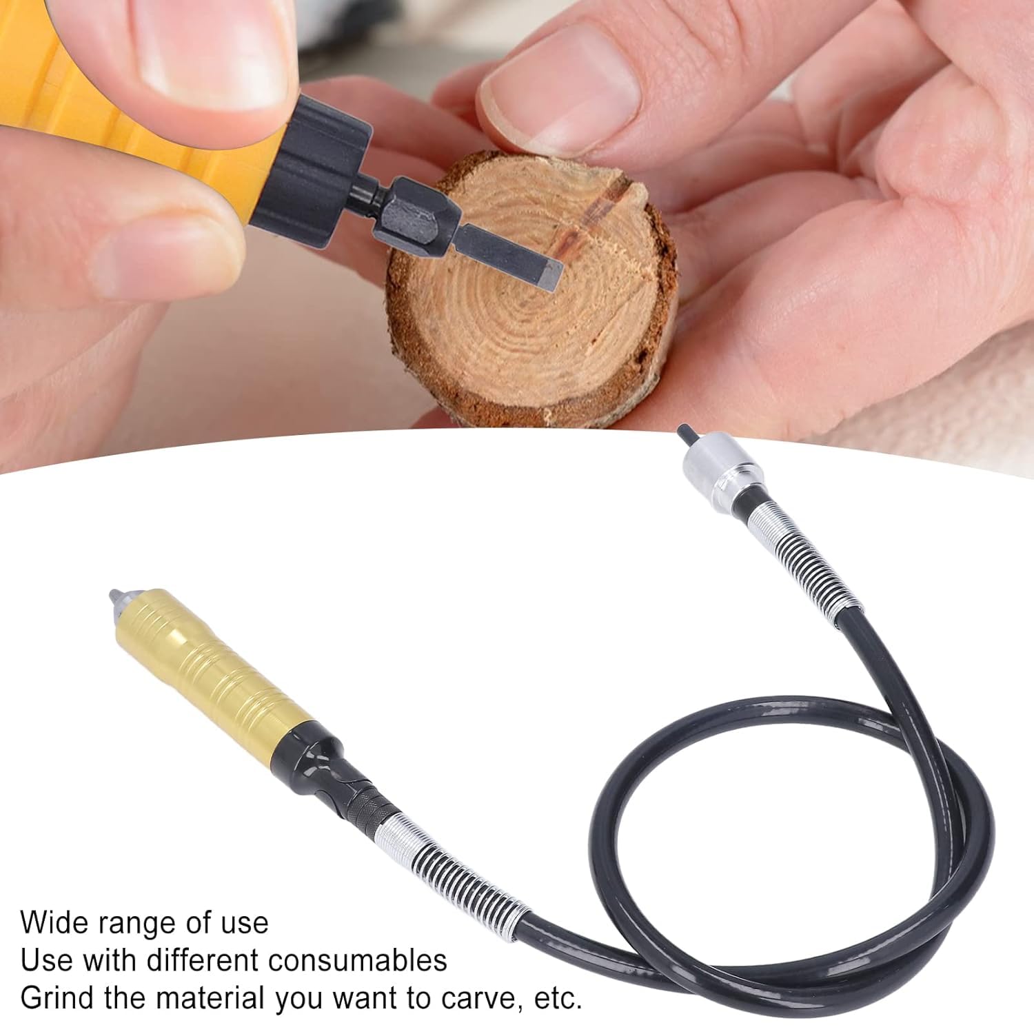 Flexible shaft extension, replacement flexible grinding shaft connection A timesaving professional for your drill converter