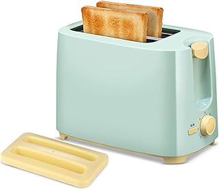 Automatique Grille-pain, 2 Tranches Extra Large Fentes Acier Inoxydable Baguette Effacer Plateau de Miettes 7 Niveaux de Brunissage Machine à Pain Convient Cuisine Salon-25.6X17.6X14.6cm(10X7X6pouce)