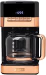 HADEN Quintessential 12 Cup Coffee Maker with120 Minute Keep Warm, Delay Brew, Adjustable Strength, Programmable Clock, and Anti Drip, Cedar Green/Chrome