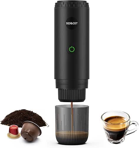 Portable Espresso Maker with Self Heating, 20 Bar 3-in-1 Electric