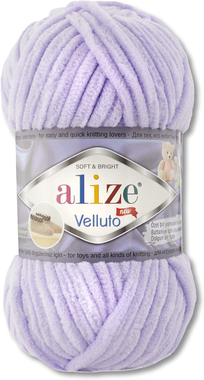 100 g Alize Velluto Wool in 30 Selection (146 | Purple)