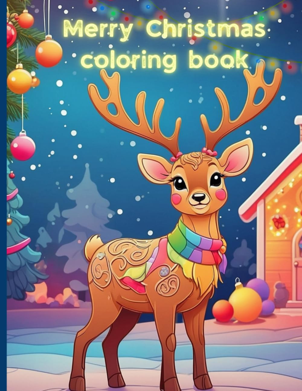 Merry Christmas Coloring Book: Bold & Easy Coloring Book
