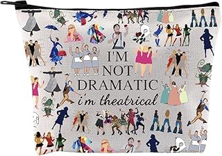 GJTIM Musical Gift Theatre Bag I'm Not Dramatic I'm Theatrical Musical Theatre Gift Zipper Pouch