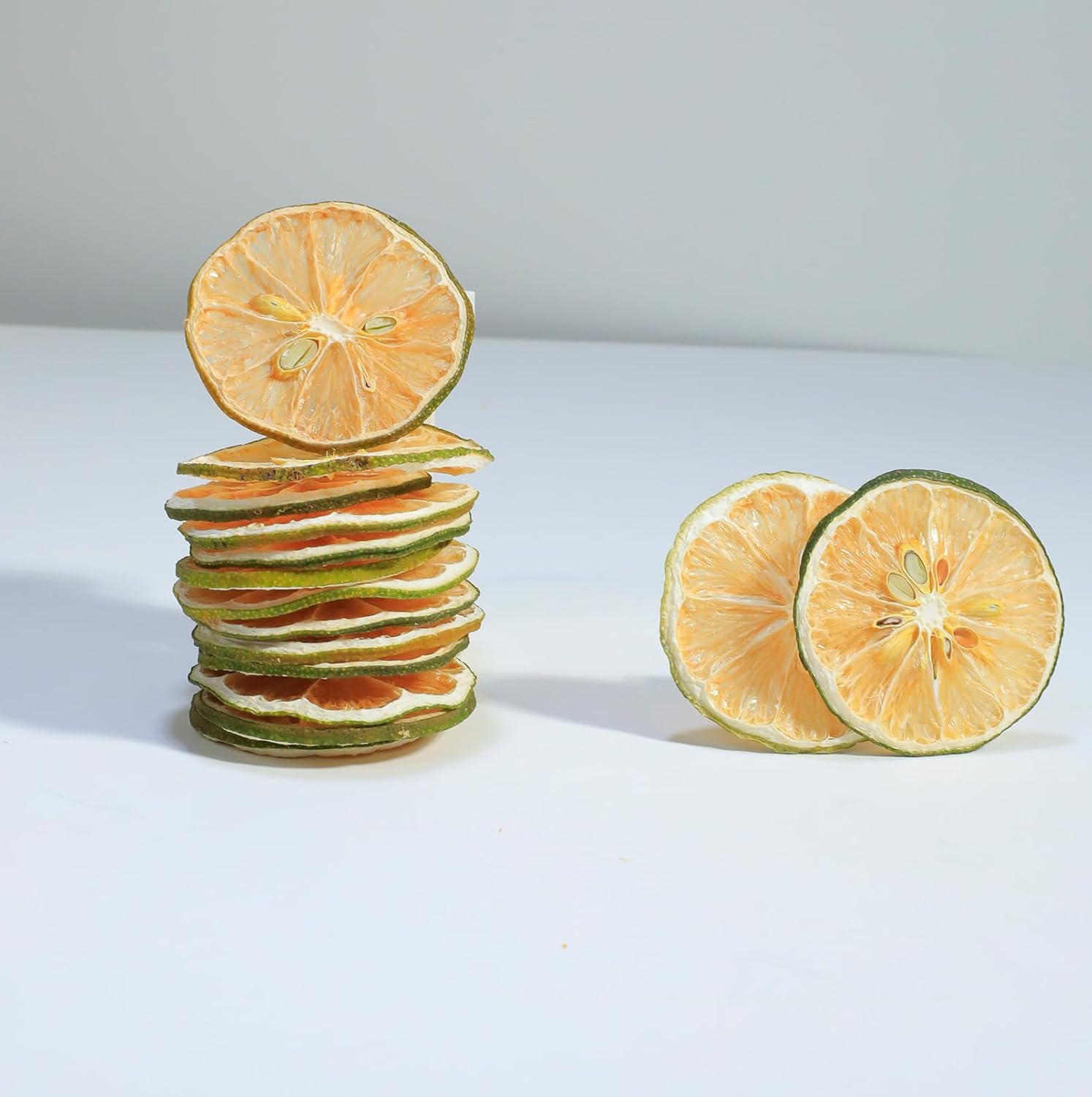 3-Pack Dried Lemon Lime Orange Slices Dehydrated Fruit Slices for Cocktails Fruit Tea Baking Slow Cookers Diy Drinks Garland Scented Candles Decoration No Sugar Added 100% Natural Kosher Vegan Gluten-Free