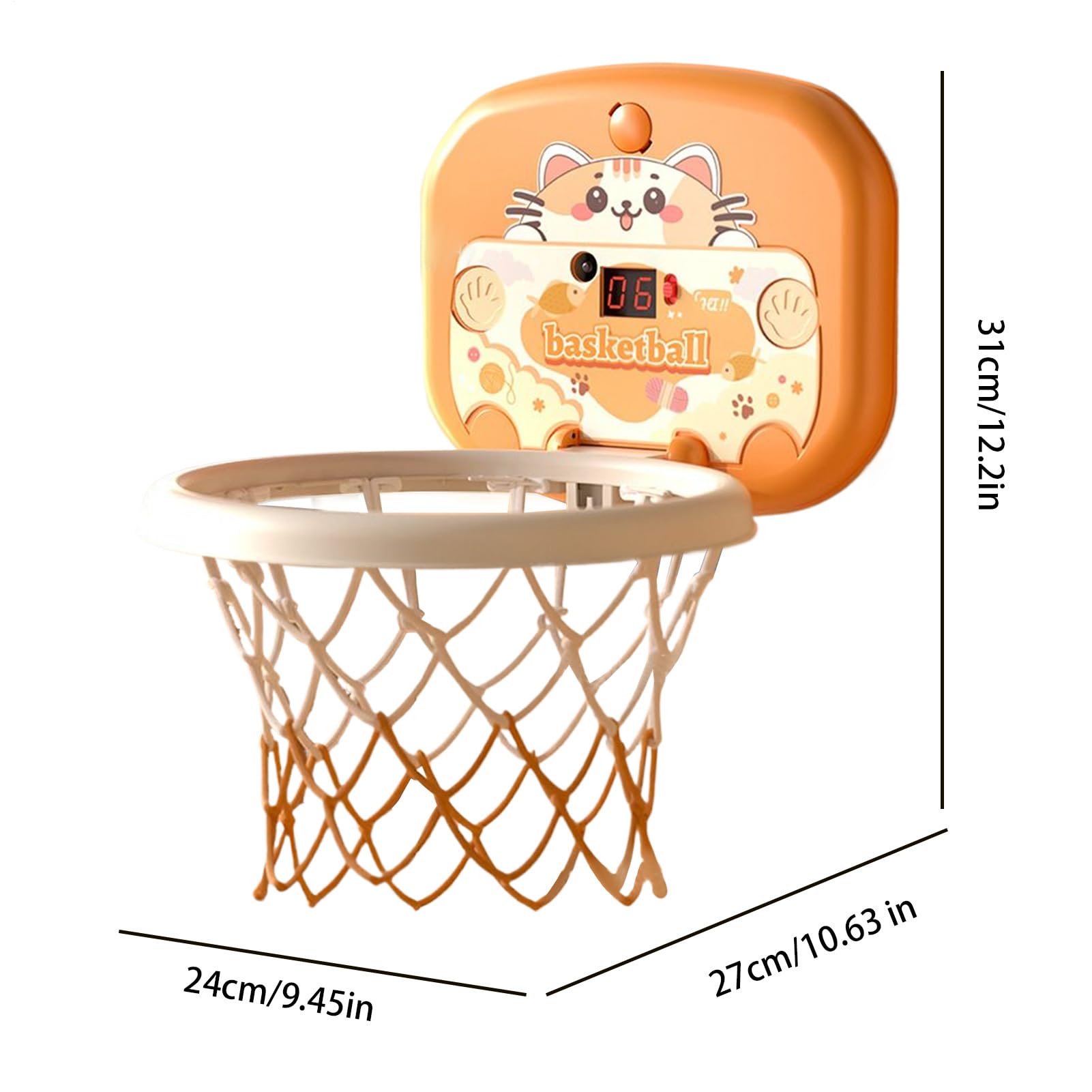 Mini Aro De Baloncesto De Pared Con Marcador – Juego Deportivo Educativo Para Niños, Adolescentes Y Habitaciones