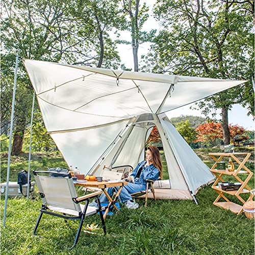 Carpa tipi doble capa para camping y senderismo miniatura 2