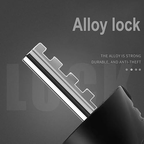 Miniatura 9 de CUIWEI Cable de bloqueo de bicicleta, resistente antirrobo, cadena de bloqueo de bicicleta, cable de bloqueo de código portátil, candados de