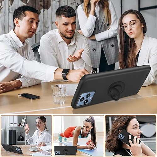 Miniatura 3 de Funda para teléfono T-Mobile REVVL 6 5GREVVL 6X 5G con protector de pantalla de vidrio Soporte de anillo giratorio de 360  Soporte magnéticoSoporte