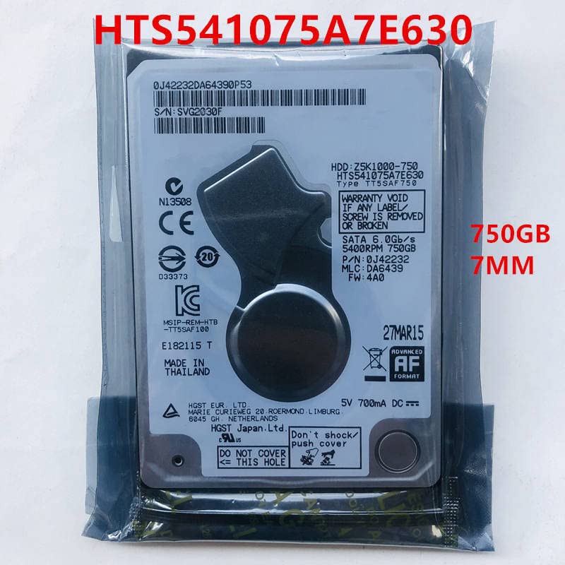Amazon | MIDTY HDD Hgst 750GB 2.5インチ SATA 6Gb/s 32MB 5400RPM