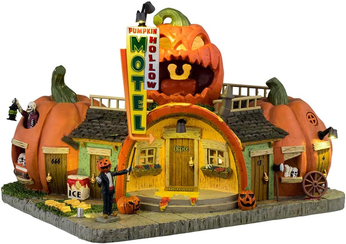 Lemax Pumpkin Hollow Motel, Battery Operated (4.5V) #45206