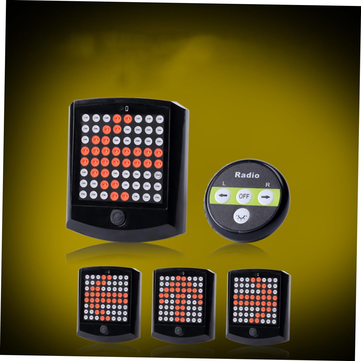 BESPORTBLE 3 Pezzi Luci di Segnalazione Anteriori per Auto Sostituzione Ld24 LED Luce Lampeggiante Luci Posteriori per Biciclette Telaio in ABS Facile da Installare per attività Allaperto