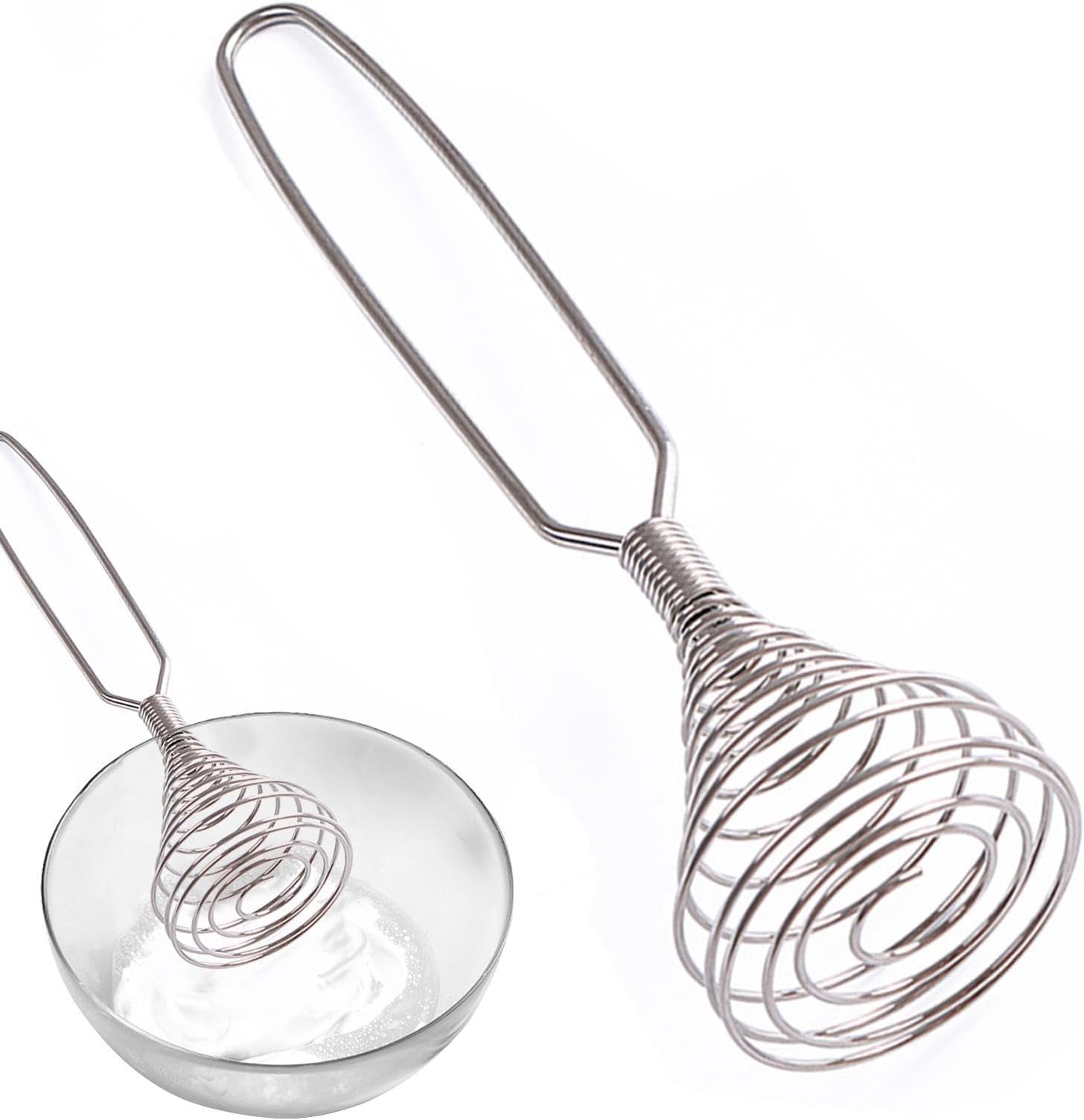 Manual Eggbeater Hand Mixer Whisk Mixer - Whisk with Spring Spiral | Whisk Whisk | Accessories for Hand Mixer Kitchen Tools for Mixing, Mixing, Beating, Stirring, Cooking
