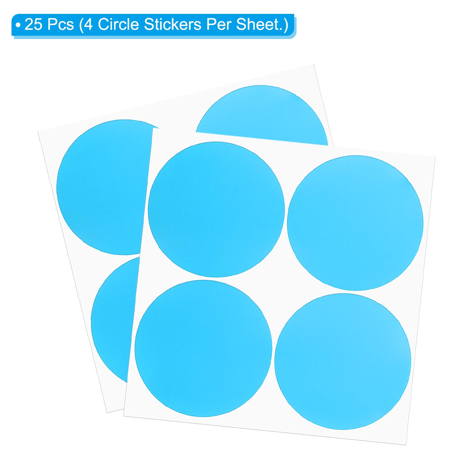PATIKIL Round Colored Stickers 4" - Image 3