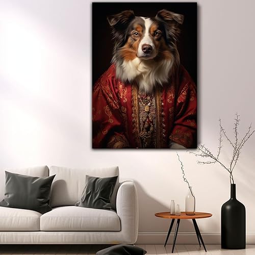 Miniatura 1090 de Thuan Chow Chow Retrato de mascota con disfraz real de perro en un disfraz retrato de perro con vestimenta Retrato medieval de mascota retrato